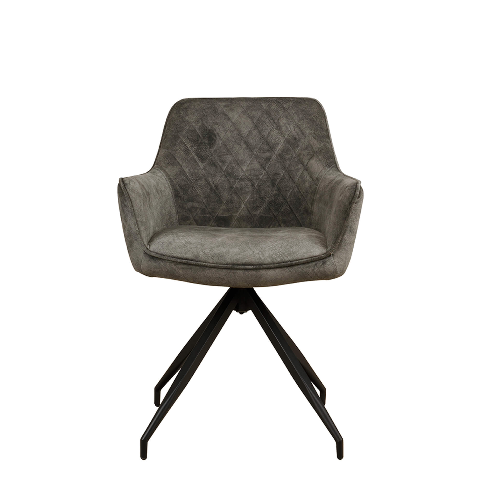 Gastronomiestuehle Polsterstuehle mit Drehgestell Lenoro Marble 804 Velour - Frontal