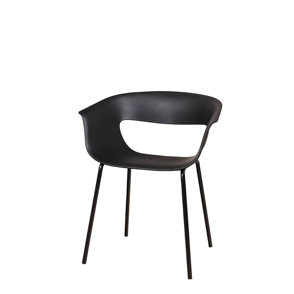 Kunststoffstuhl FOMA F835 Black