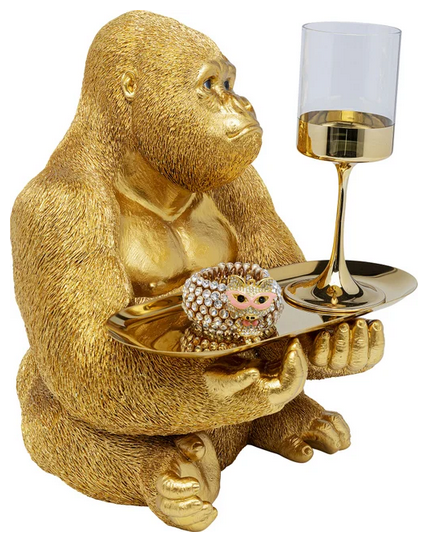 Deko Figur Gorilla Butler
