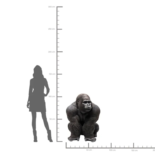 Deko Figur Monkey Gorilla Front XXL 107cm