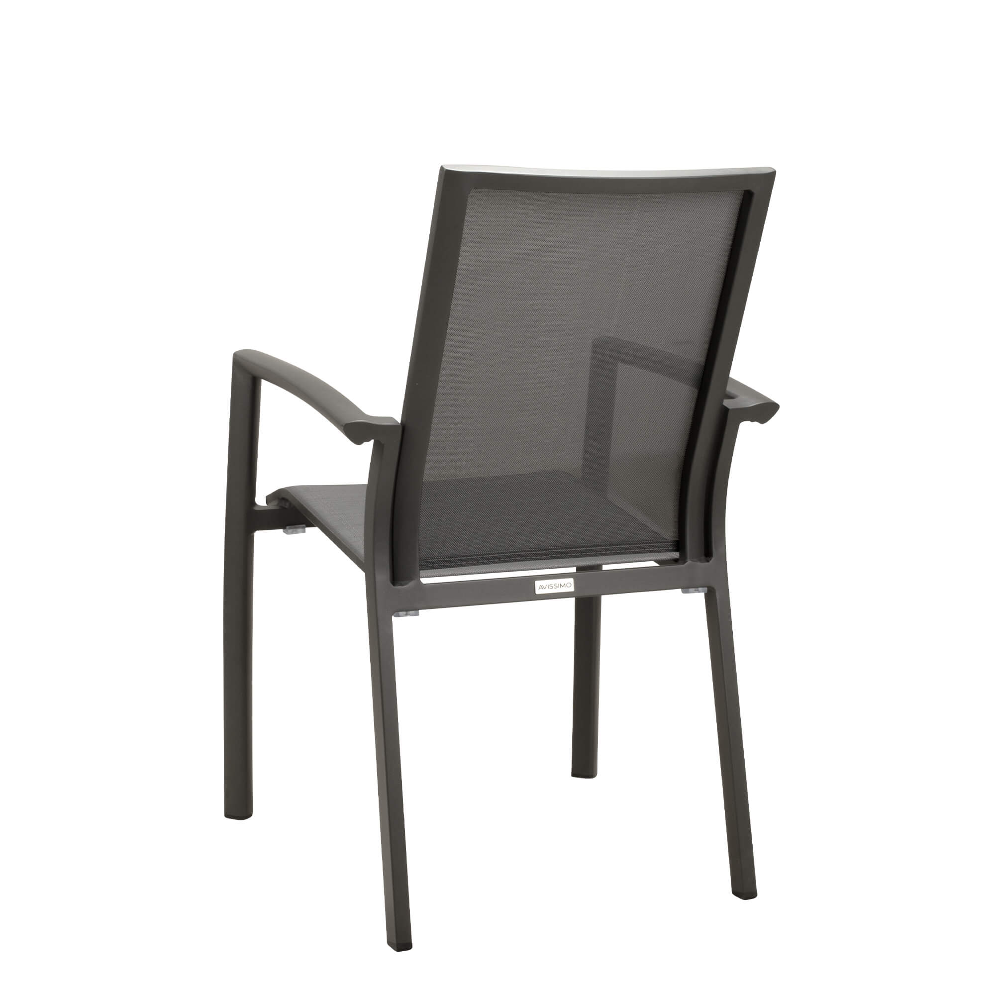 Outdoorstuhl Gomera Anthrazit  – Rueckansicht