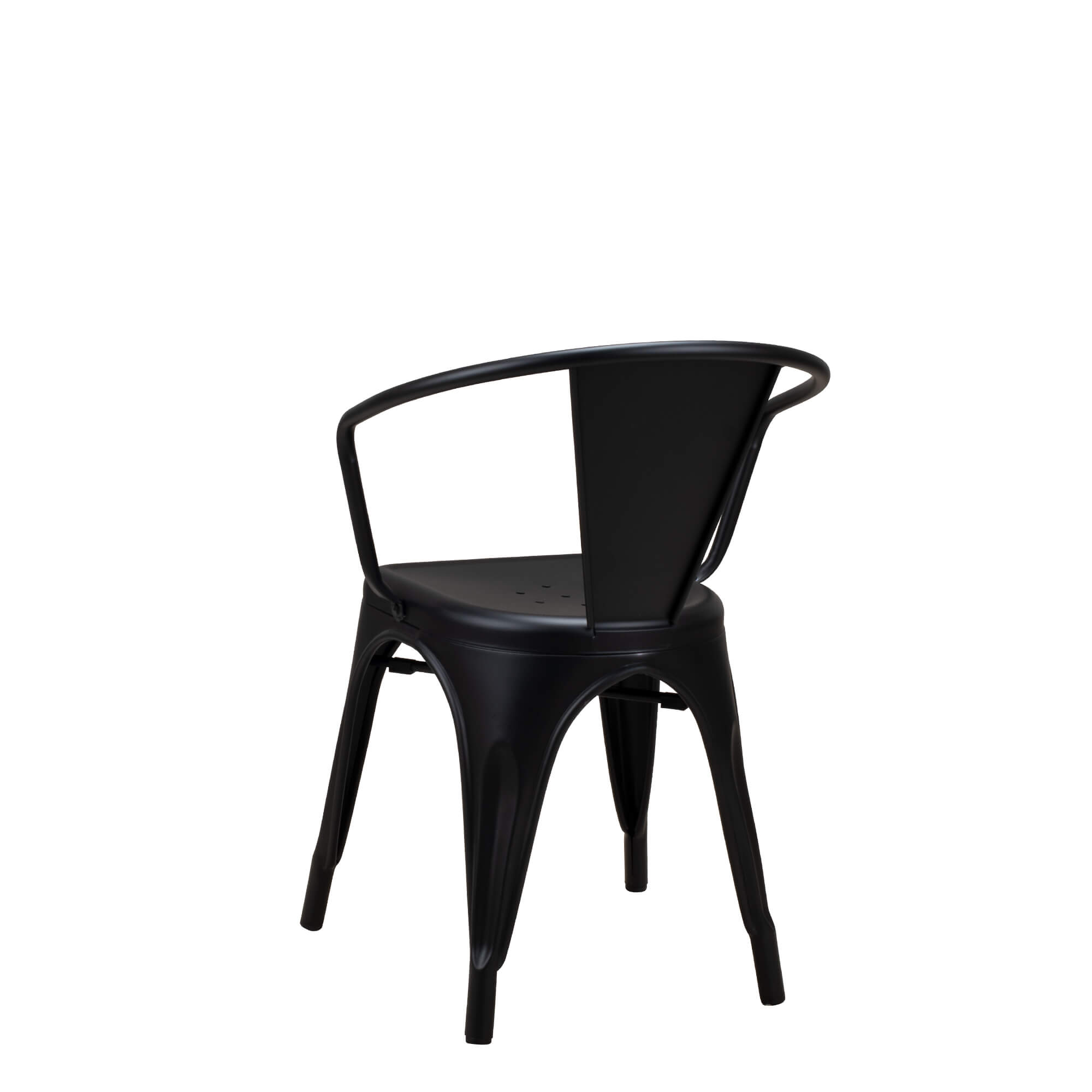 Metallstuhl Tixar Arm black – Rueckansicht