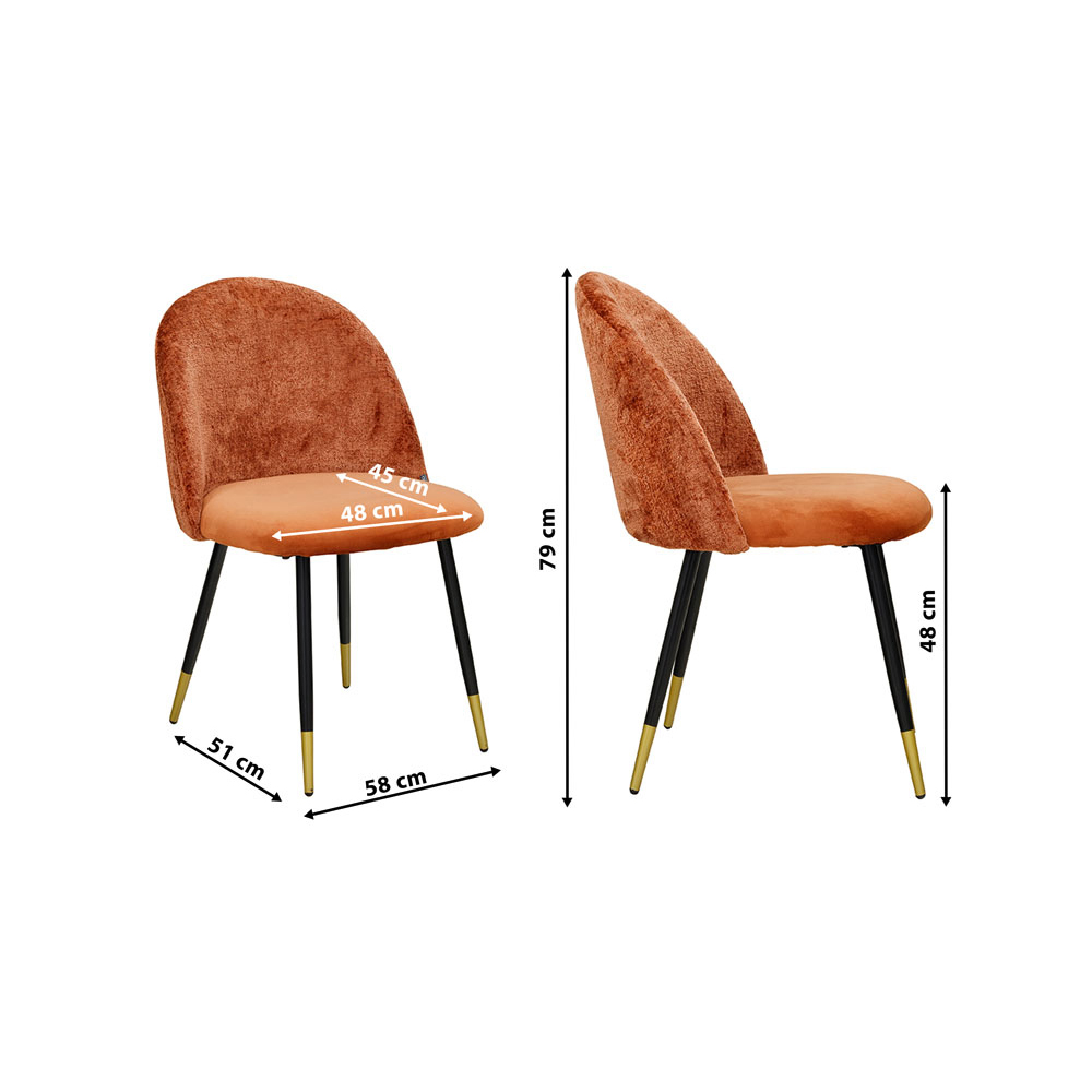 Polsterstuhl Lizo 100 Rusty Ma?e