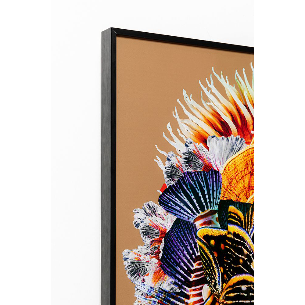 Gerahmtes Bild Flower Hair 120 x 120 cm