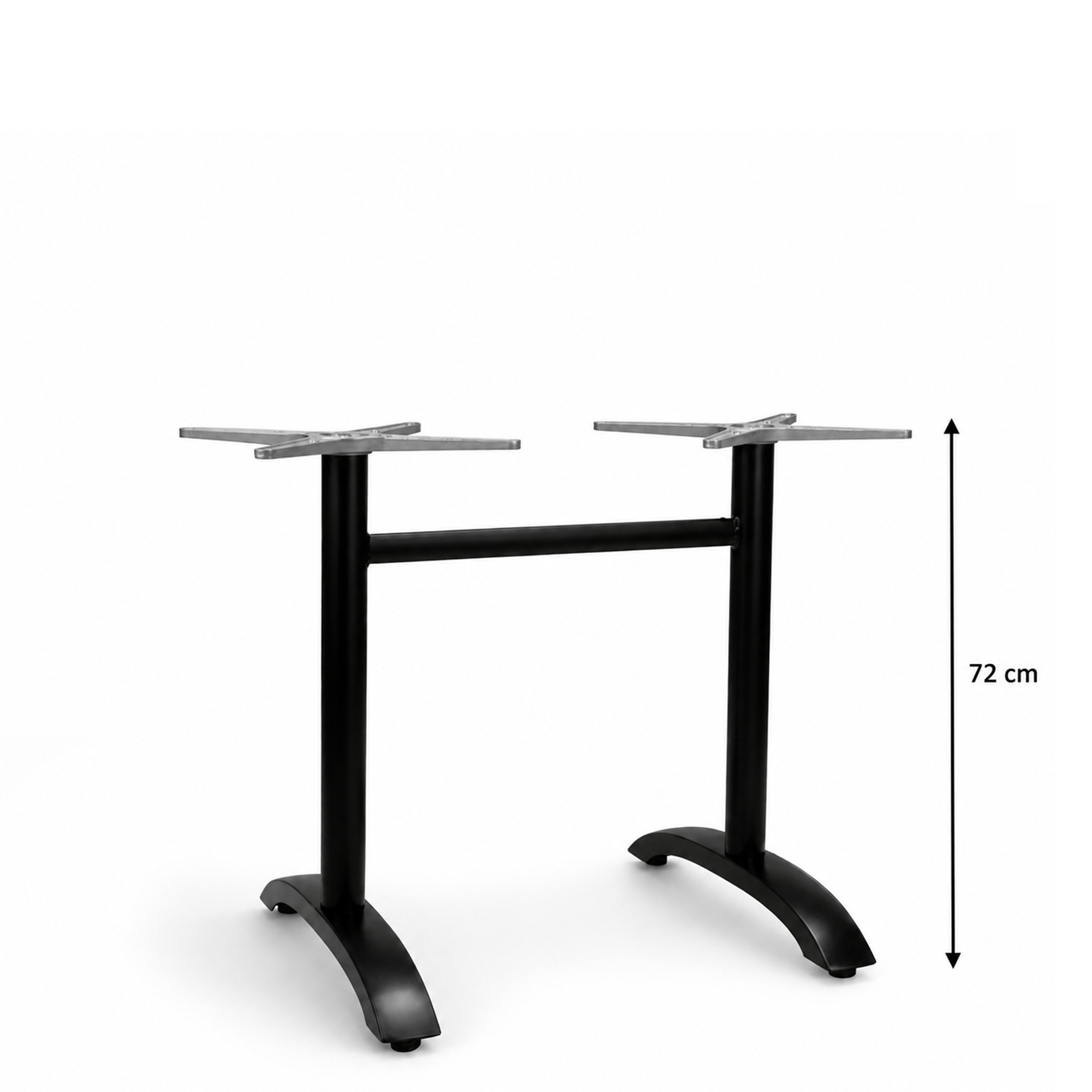 Outdoortisch Cindy Double Schwarz Ma?e