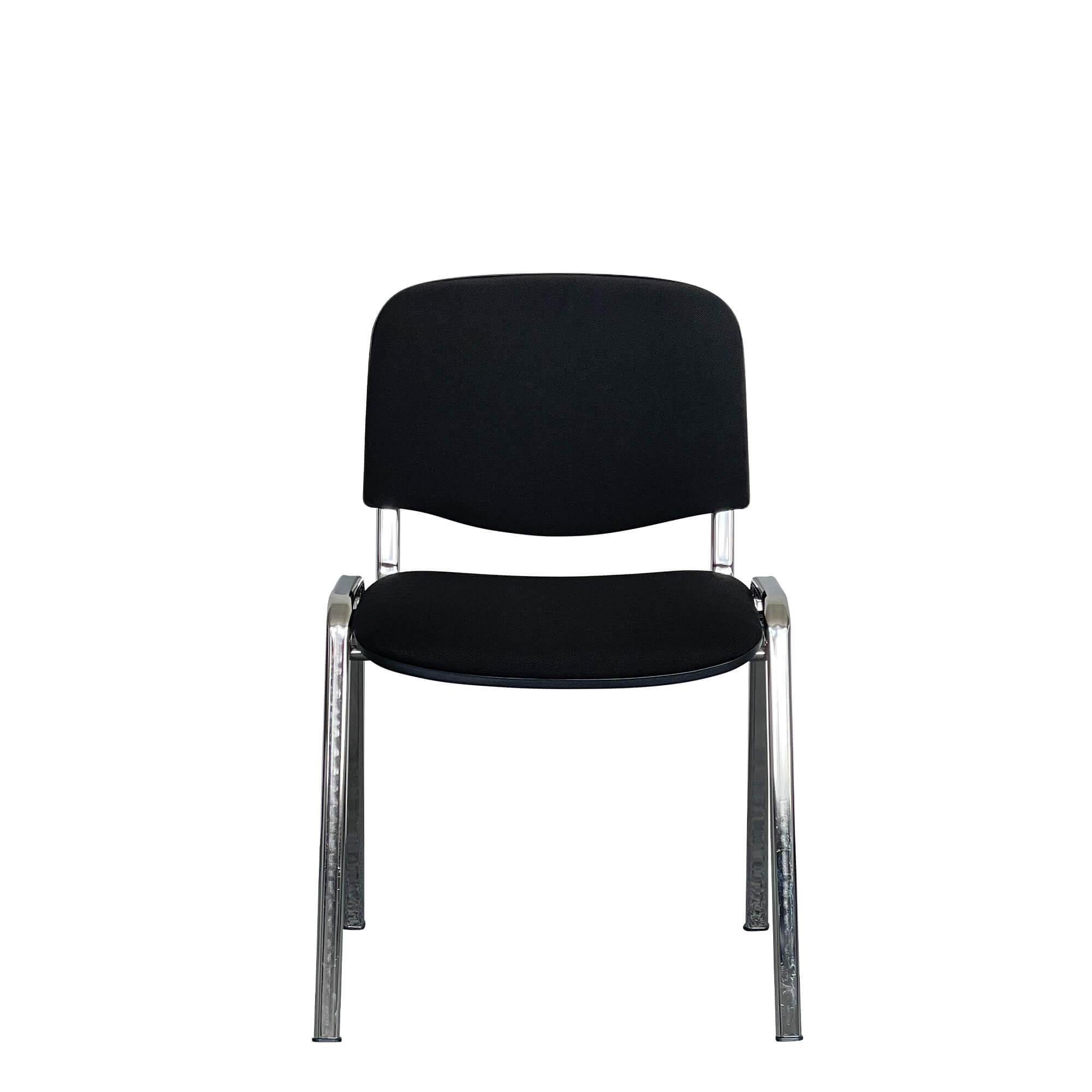Stapelstuhl ISO P Chrome Schwarz