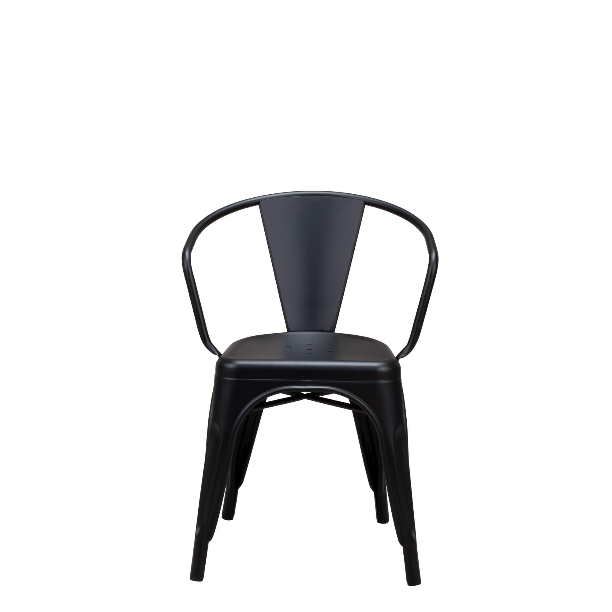 Metallstuhl Tixar Arm black – Frontal