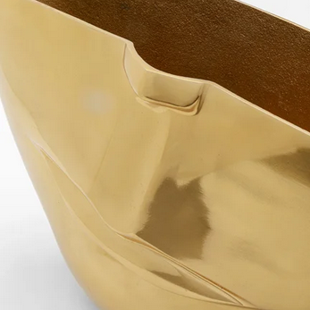 Vase Half Face Gold 46cm