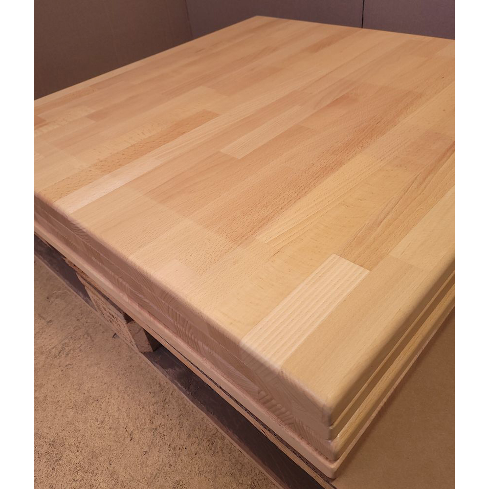 Massivholz Tischplatte 29mm 80x80cm Buche Natur   Sonderposten