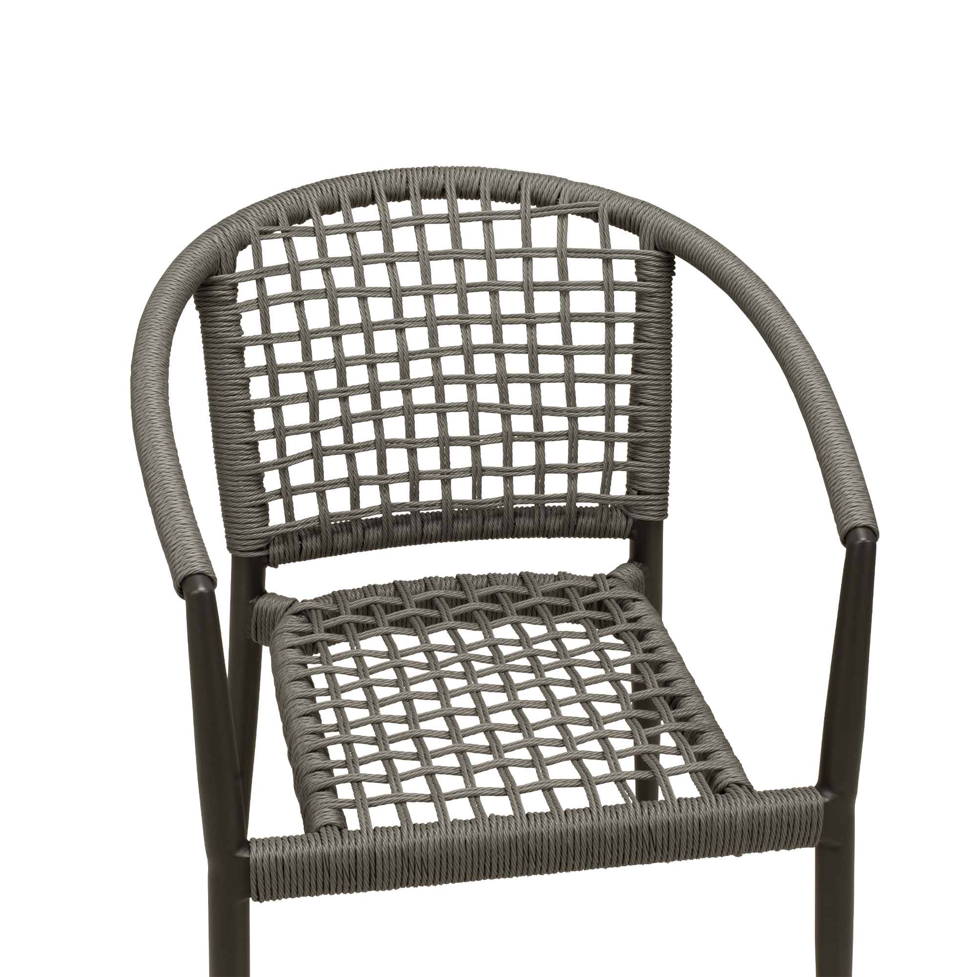 Outdoorstuhl mit Geflecht Calderas grey - Sitzflaeche