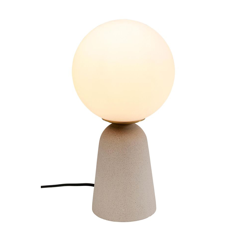Tischleuchte Bollie Beige 33cm