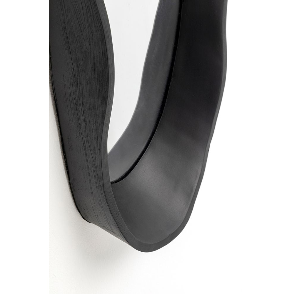 Wandspiegel Dynamic Schwarz 29x61cm