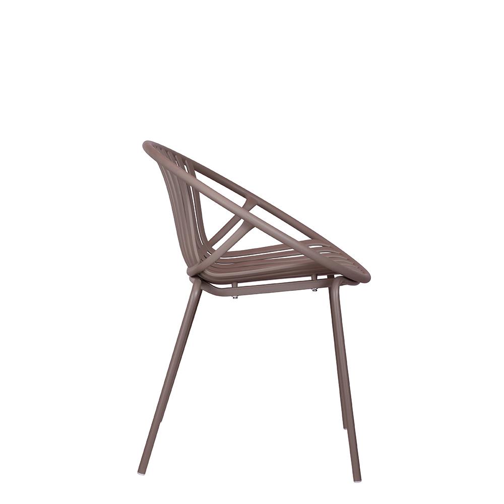 Kunststoffstuhl FOMA F858 Taupe