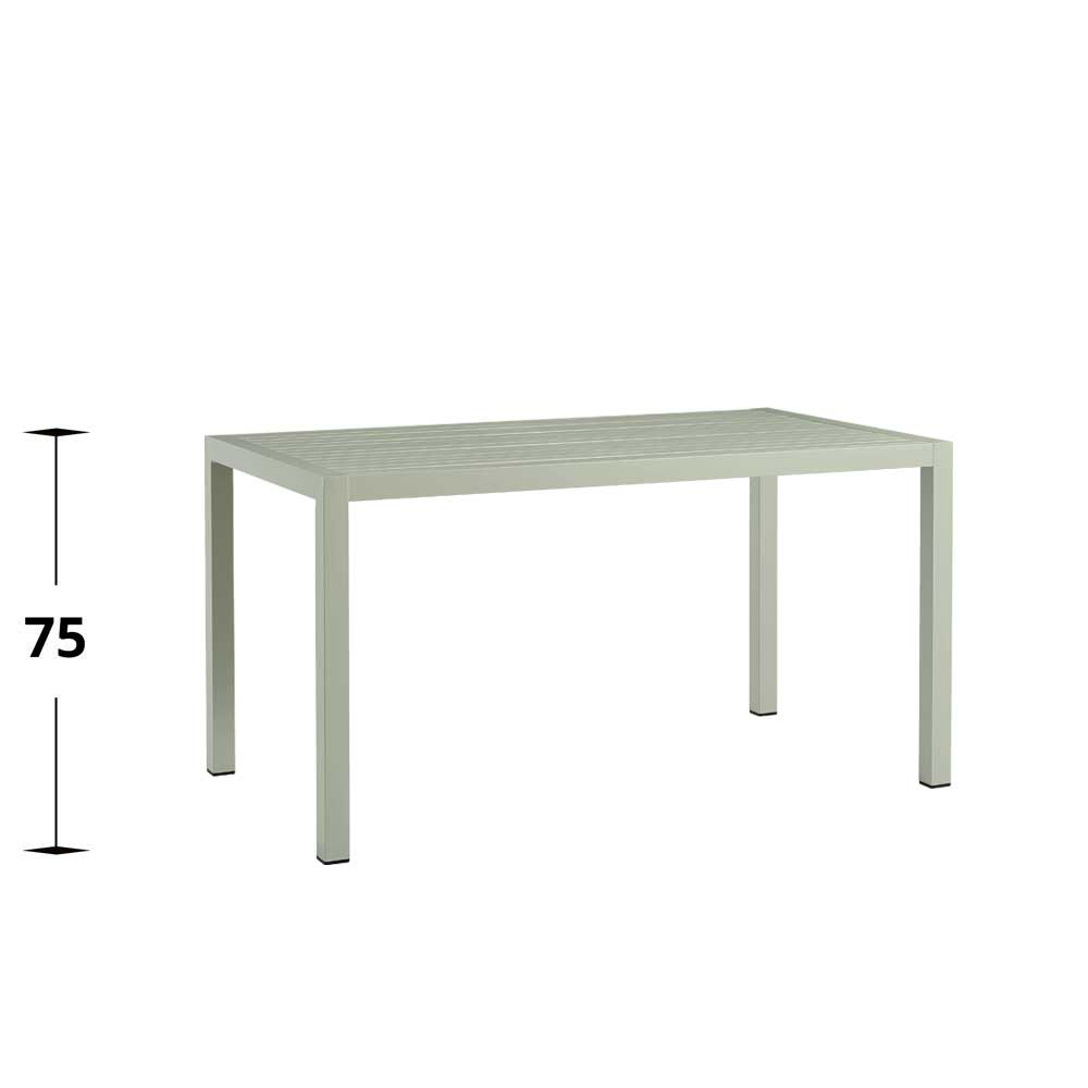 Metalltisch Crotone Stahl Tisch Green 140