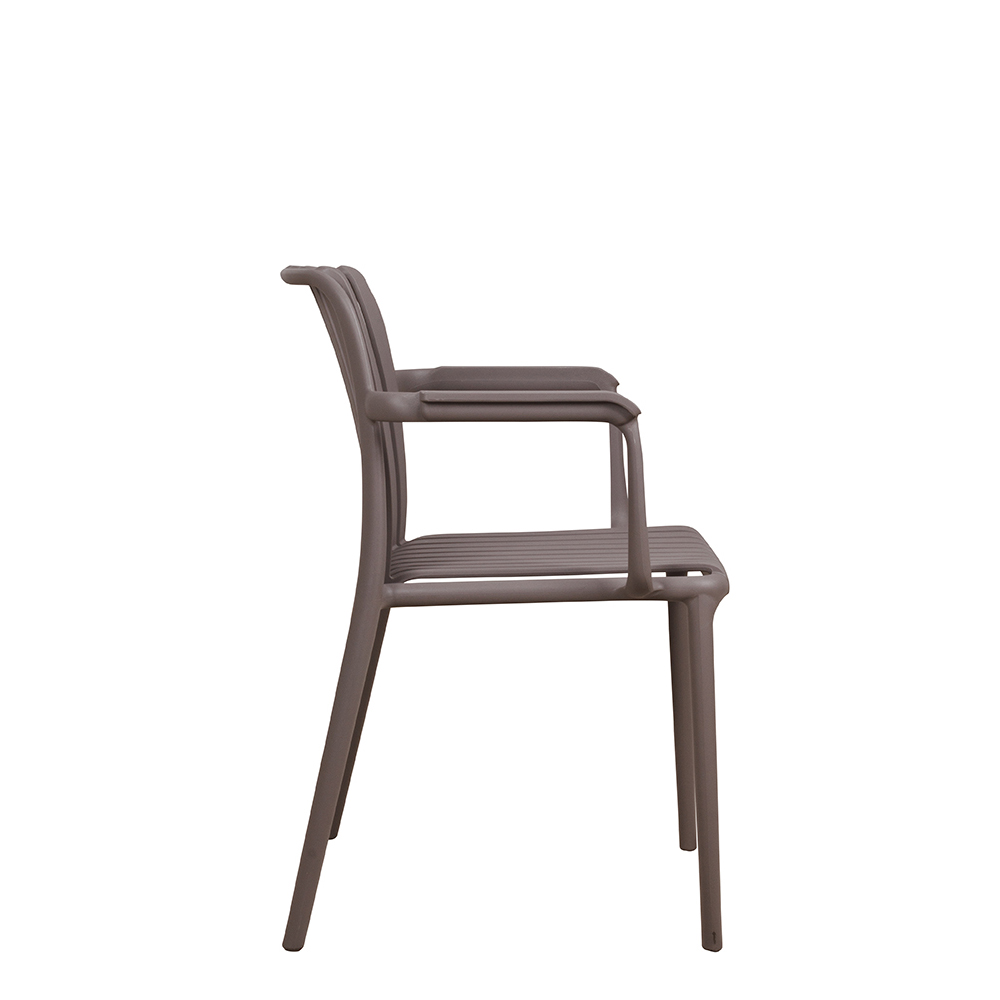 Kunststoffstuhl FOMA 1819 Taupe