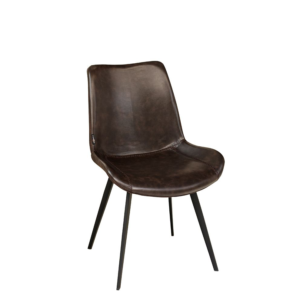 Polsterstuhl Hysil Duotone Dark Brown