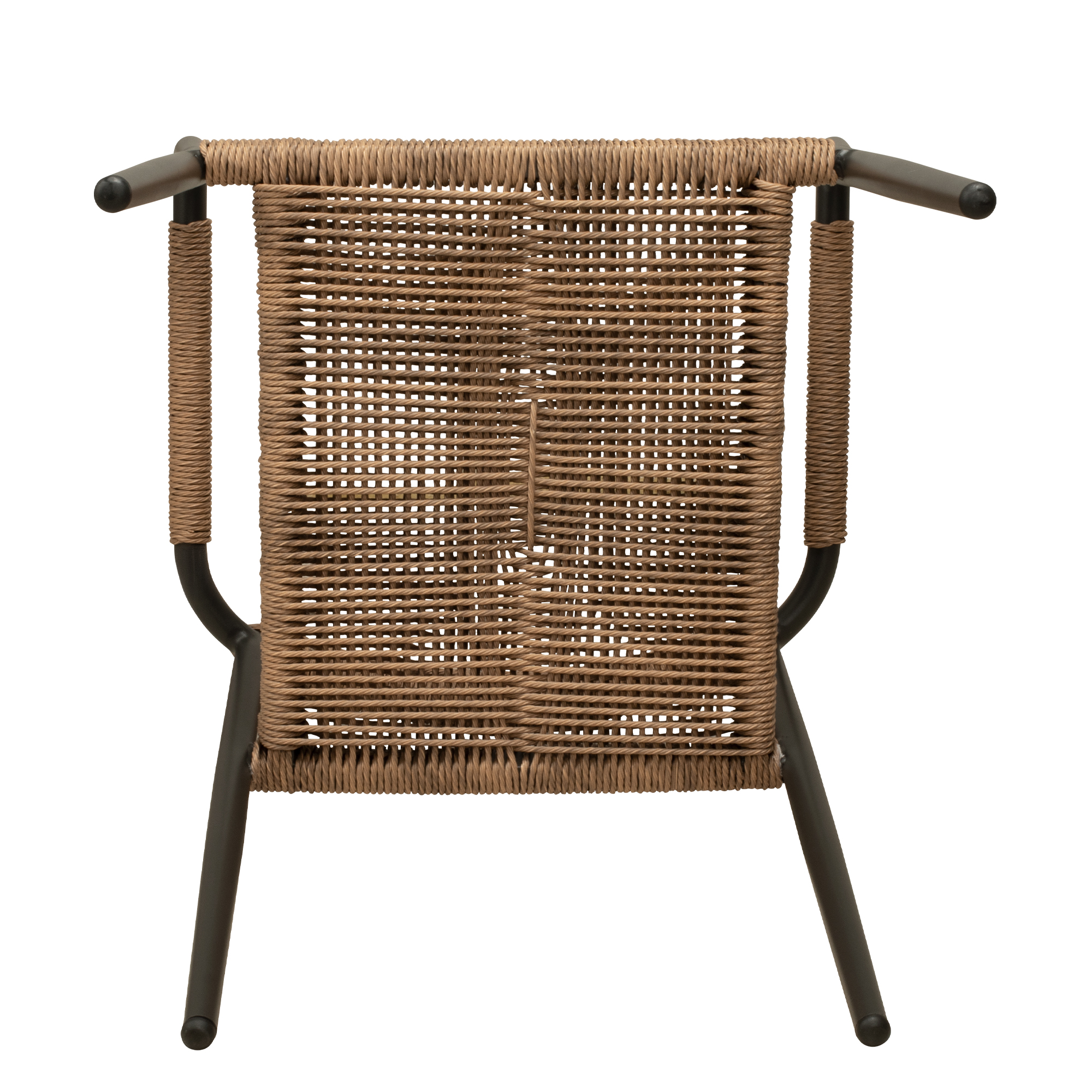 Outdoorstuhl mit Geflecht Sisson Wheat - Gestell