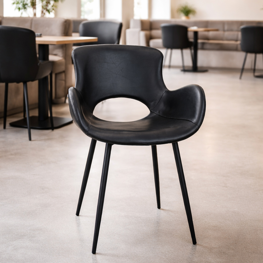 Polsterstuhl Alero Antique Black