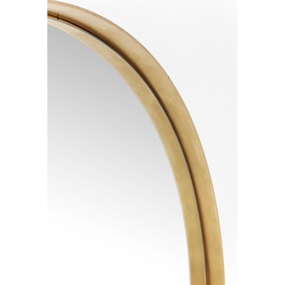 Wandspiegel Curve Round Brass Ø100cm
