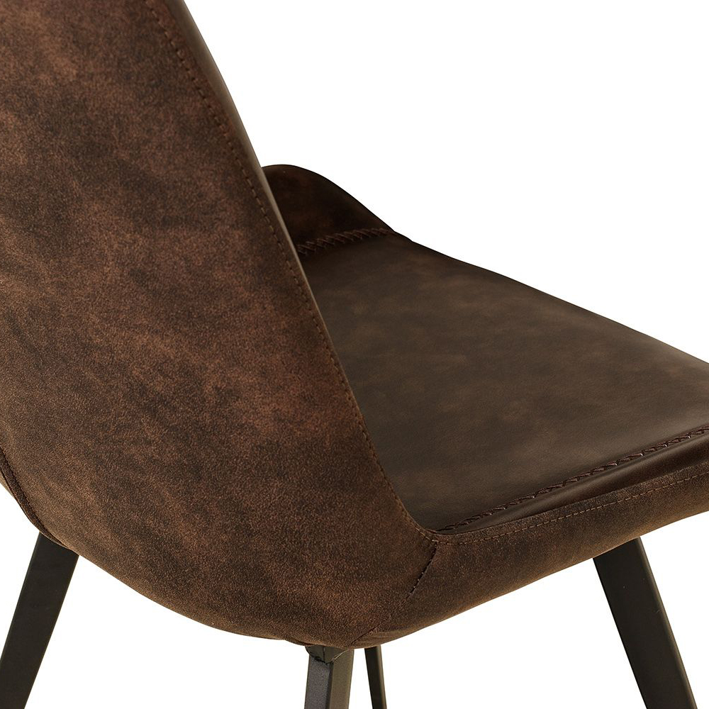 Polsterstuhl Hysil Duotone Dark Brown