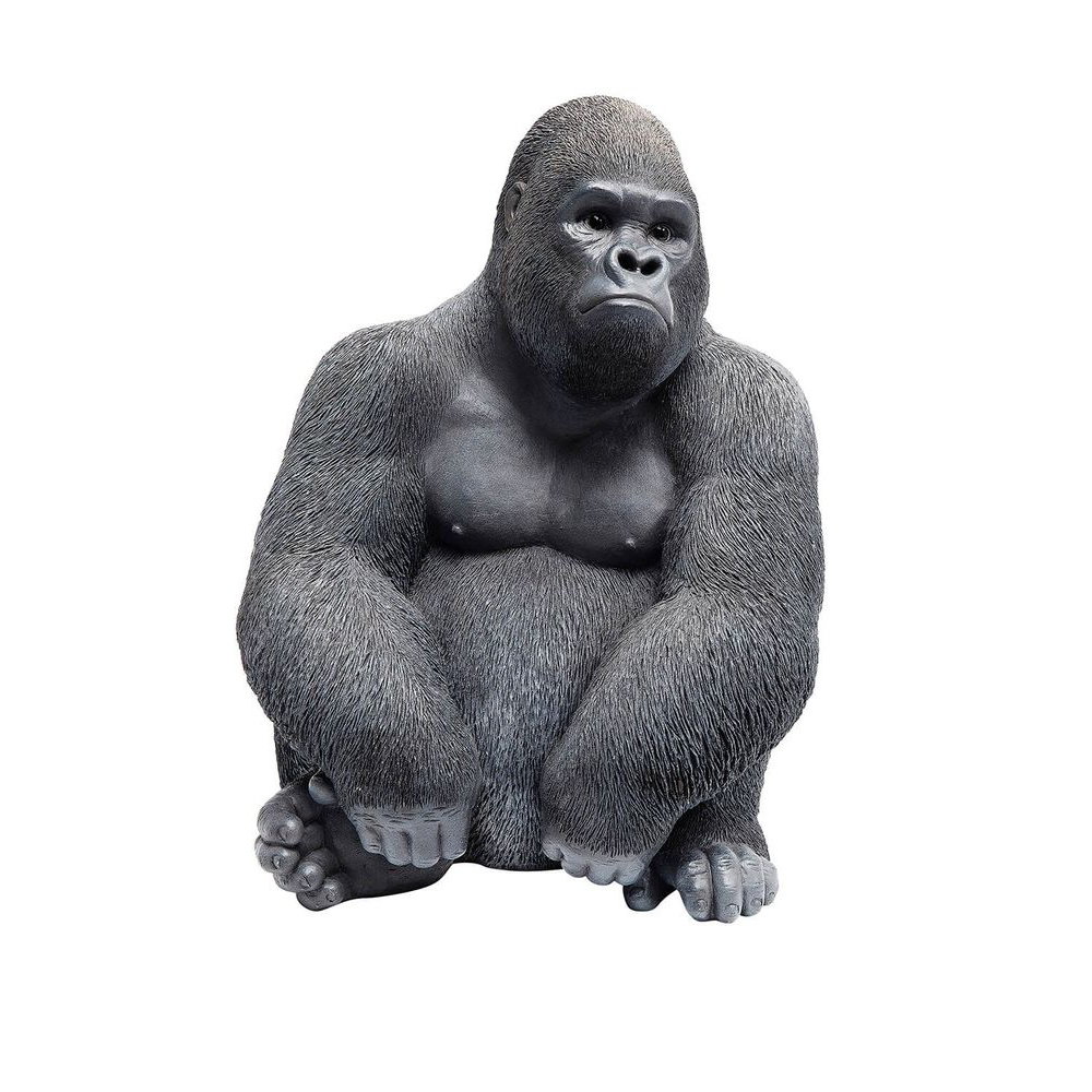 Deko Figur Monkey Gorilla Side Medium Schwarz