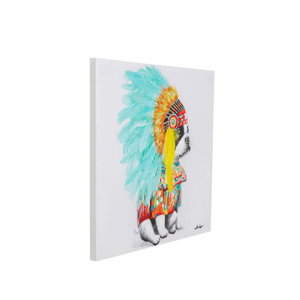 Leinwandbild Headdress Dog