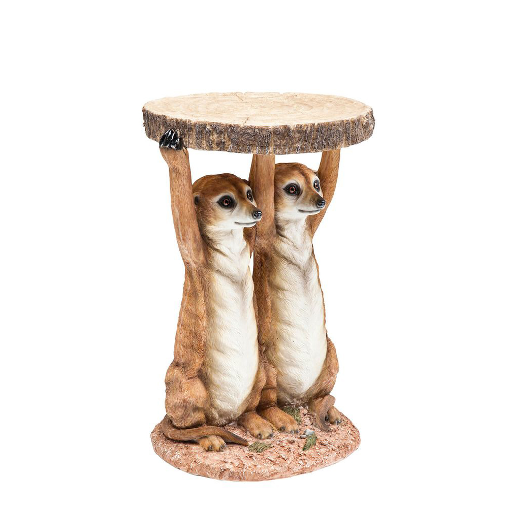 Beistelltisch Animal Meerkat Sisters Ø33cm