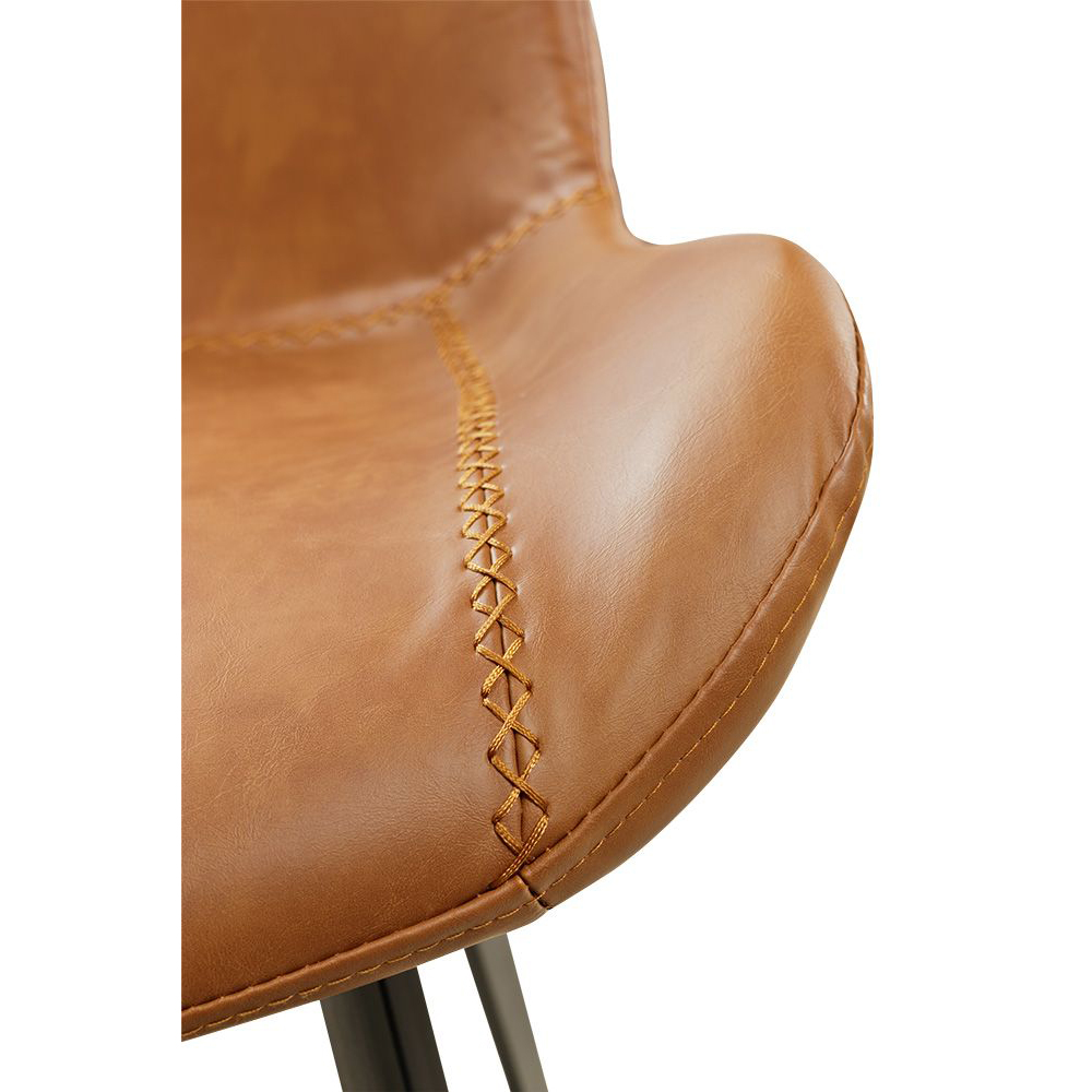 Polsterstuhl Hysil Brown