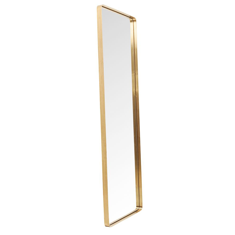 Spiegel Curve Rectangular Brass 70x200cm