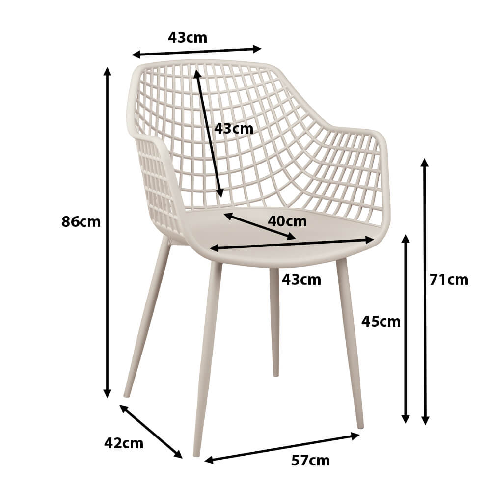 Outdoorstuhl FOMA 1692 Light Grey Ma?e