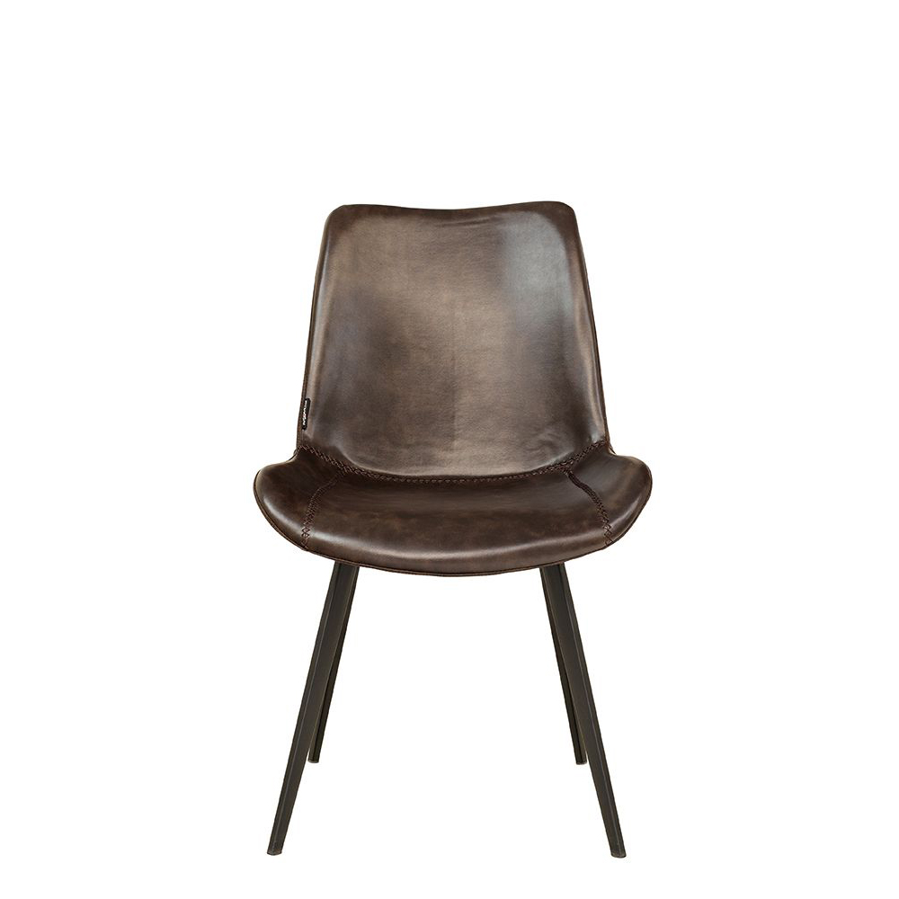 Polsterstuhl Hysil Duotone Dark Brown