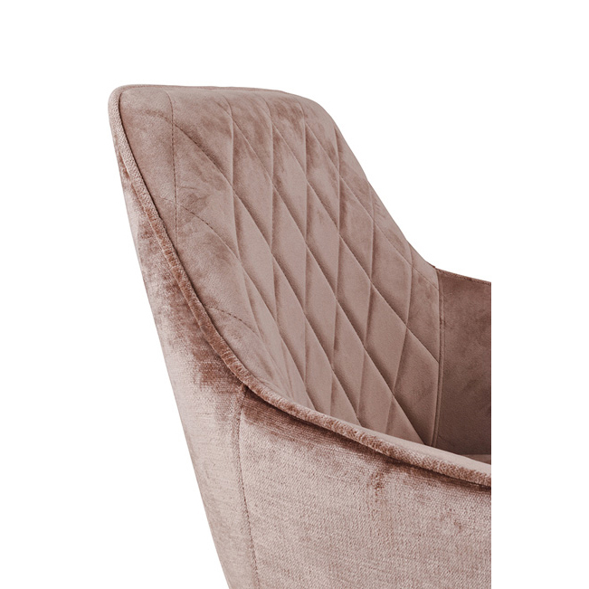 Polsterstuhl Lunaro Arm Light Brown