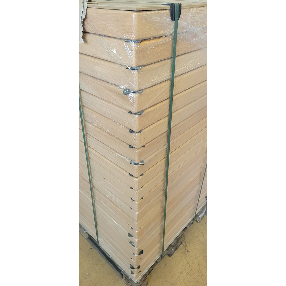 Melaminharz Tischplatte 65 mm Weiß/Buche 120x80   Sonderposten