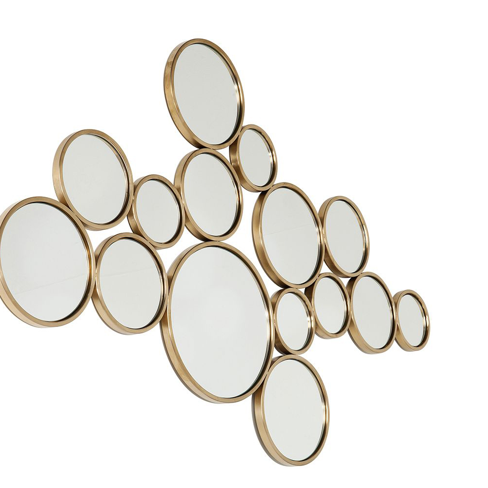 Spiegel Bubbles Brass 138x93cm