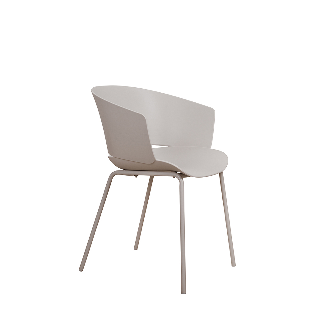 Kunststoffstuhl FOMA F833 Light Grey
