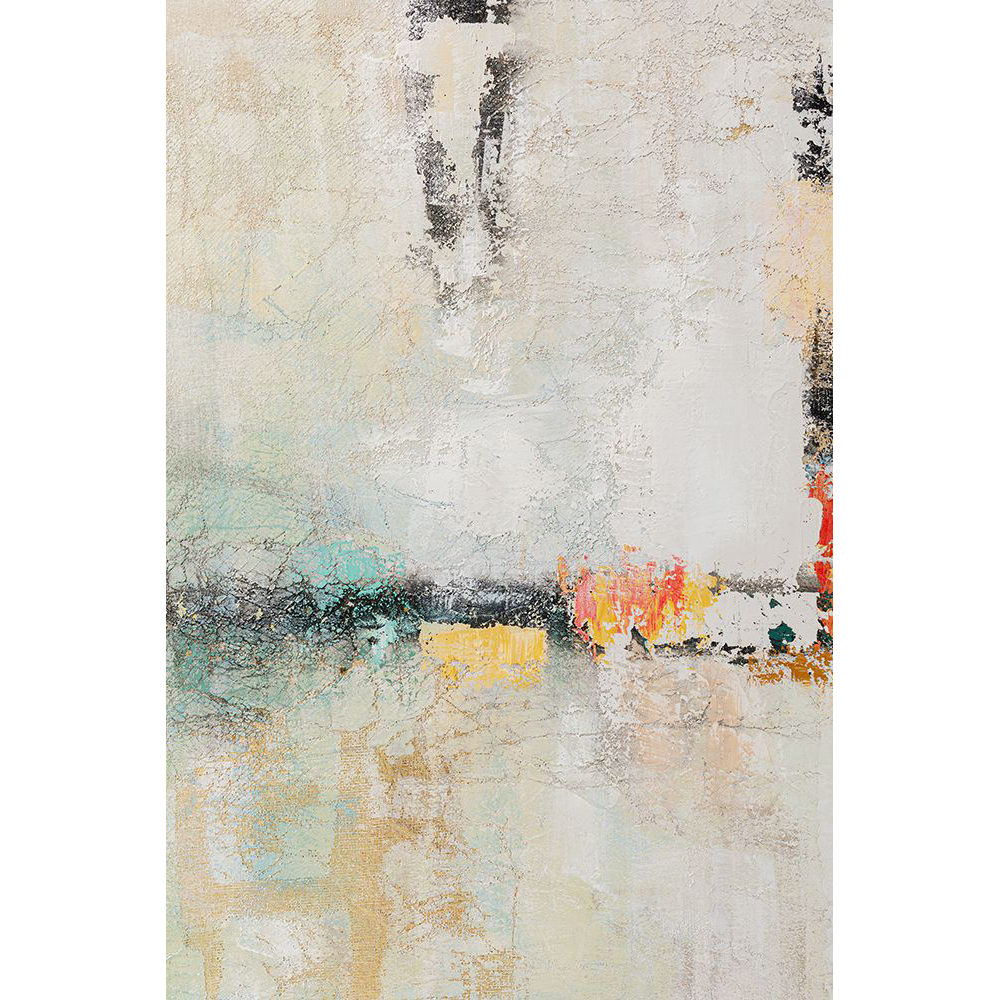 Gerahmtes Bild Dust Gold 120 x 120 cm