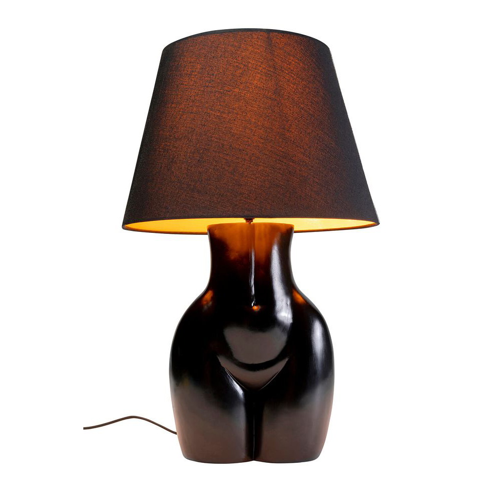 Tischleuchte Donna Schwarz 48cm