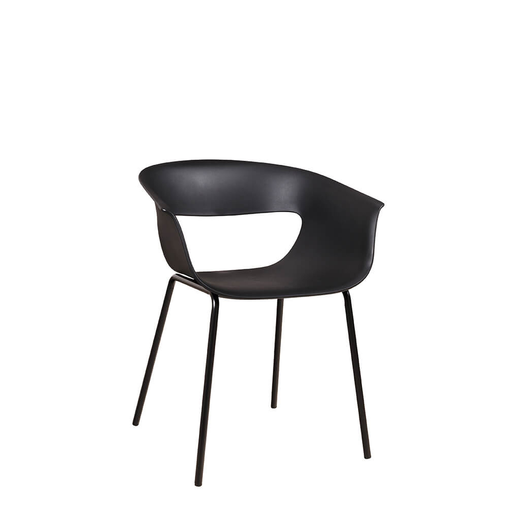 Kunststoffstuhl FOMA F835 Black