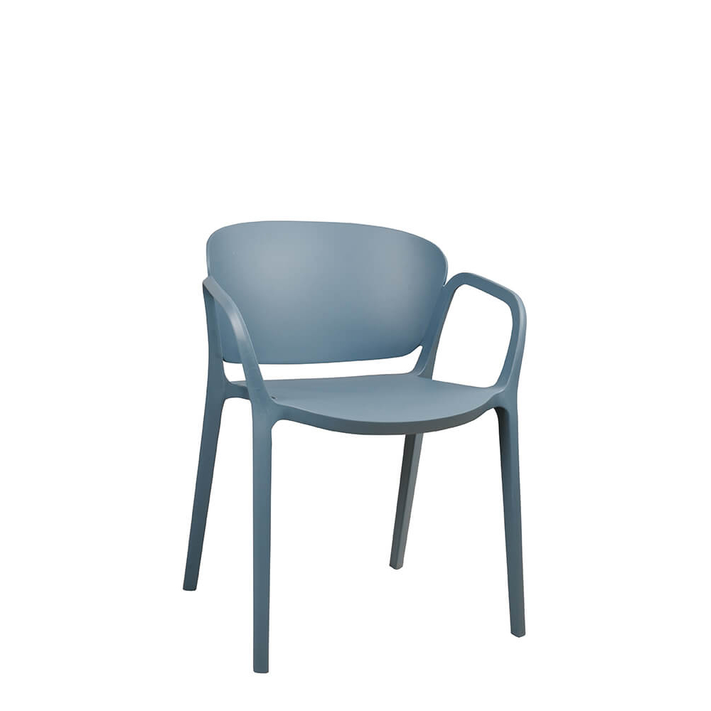 Kunststoffstuhl FOMA 1800 Cold Blue
