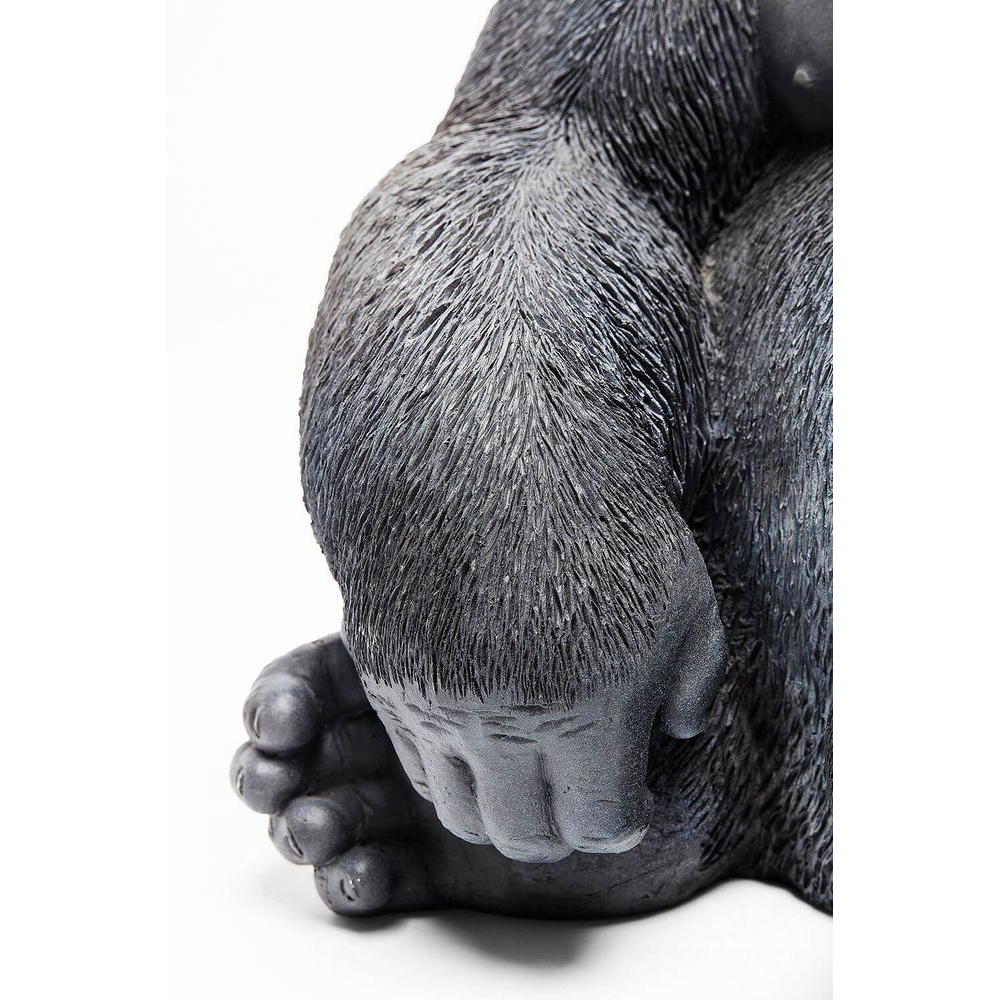 Deko Figur Monkey Gorilla Side Medium Schwarz