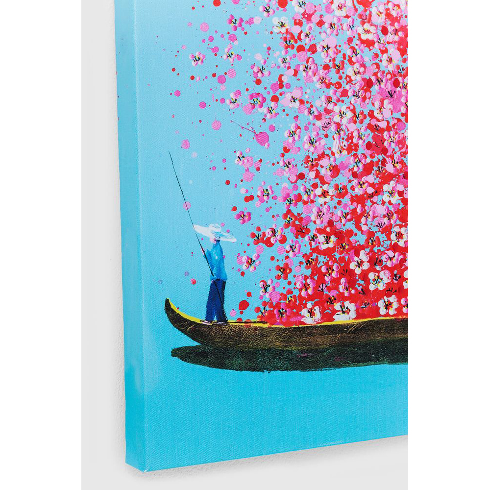 Bild Touched Flower Boat Blau Pink