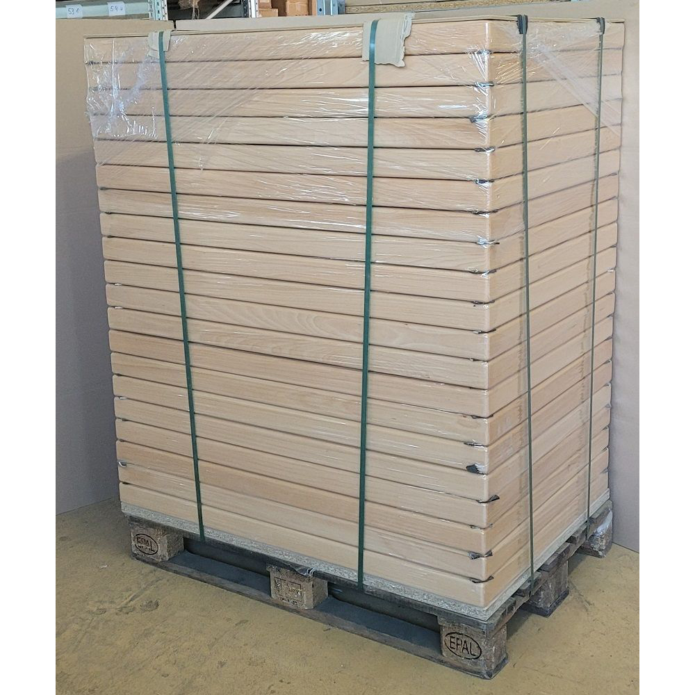 Melaminharz Tischplatte 65 mm Weiß/Buche 120x80   Sonderposten