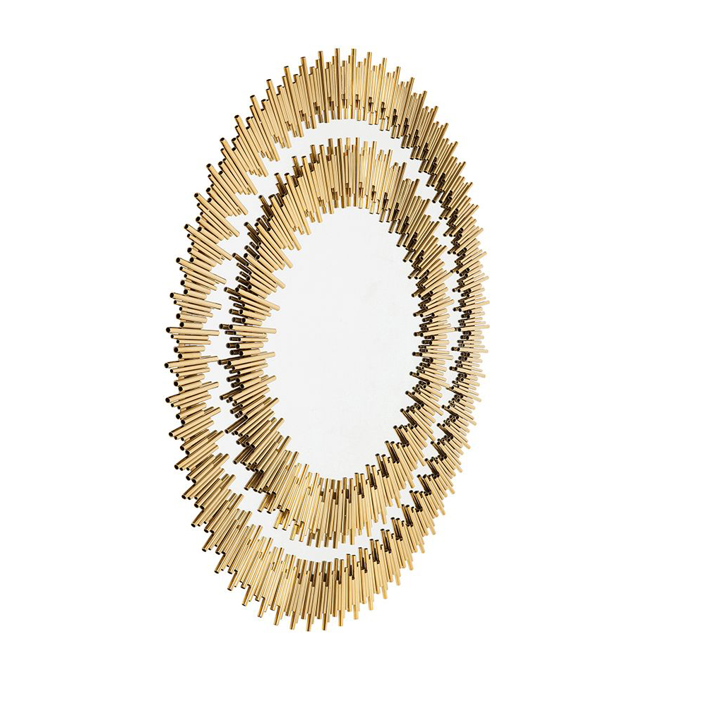 Spiegel Solare Gold Ø132cm