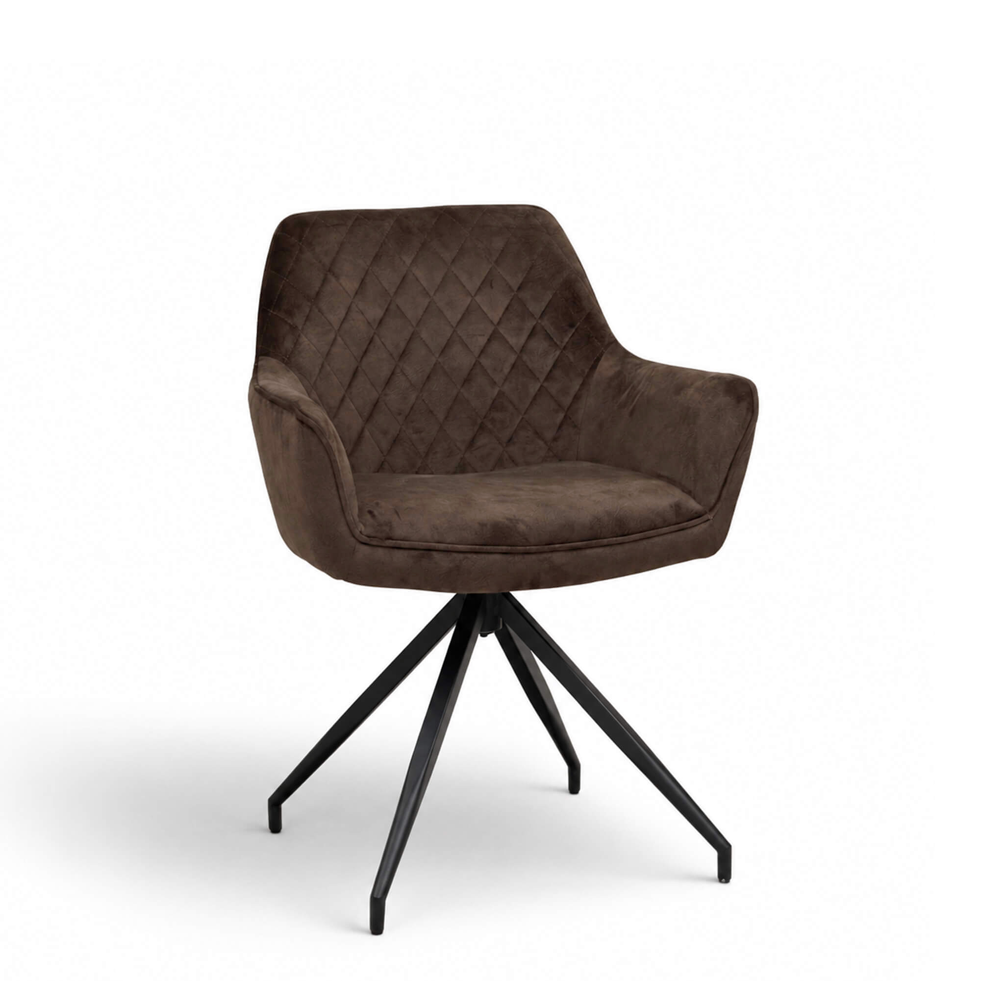 Gastronomiestuehle Polsterstuehle mit Drehgestell Lenoro Marble 106 Velour - Vorderansicht