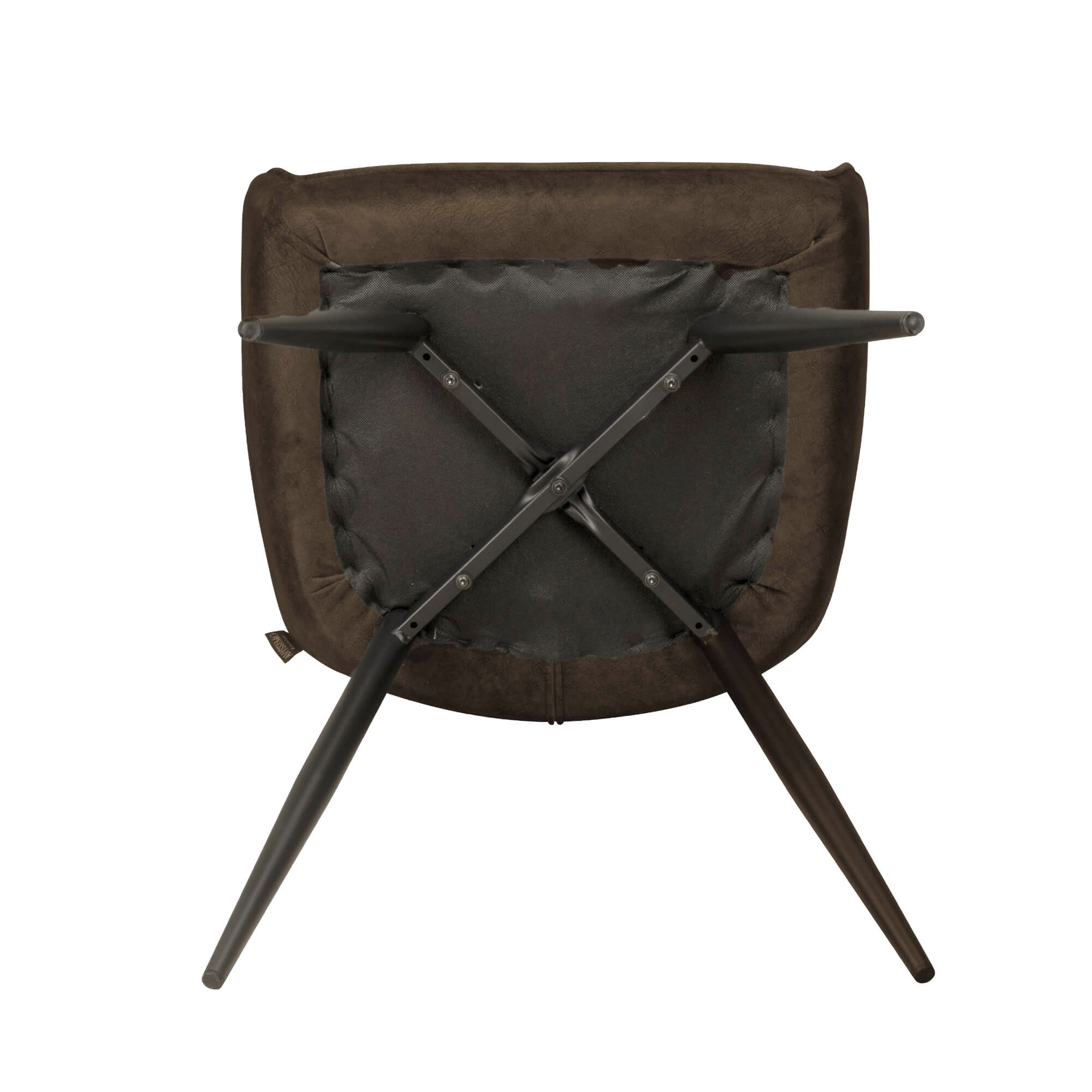 Gastronomiestuehle Polsterstuehle mit Armlehne Lenoro Marble 106 Velour - Gestell