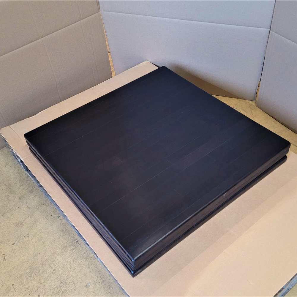 Massivholz Tischplatte 30mm 70x70cm Wenge   Sonderposten