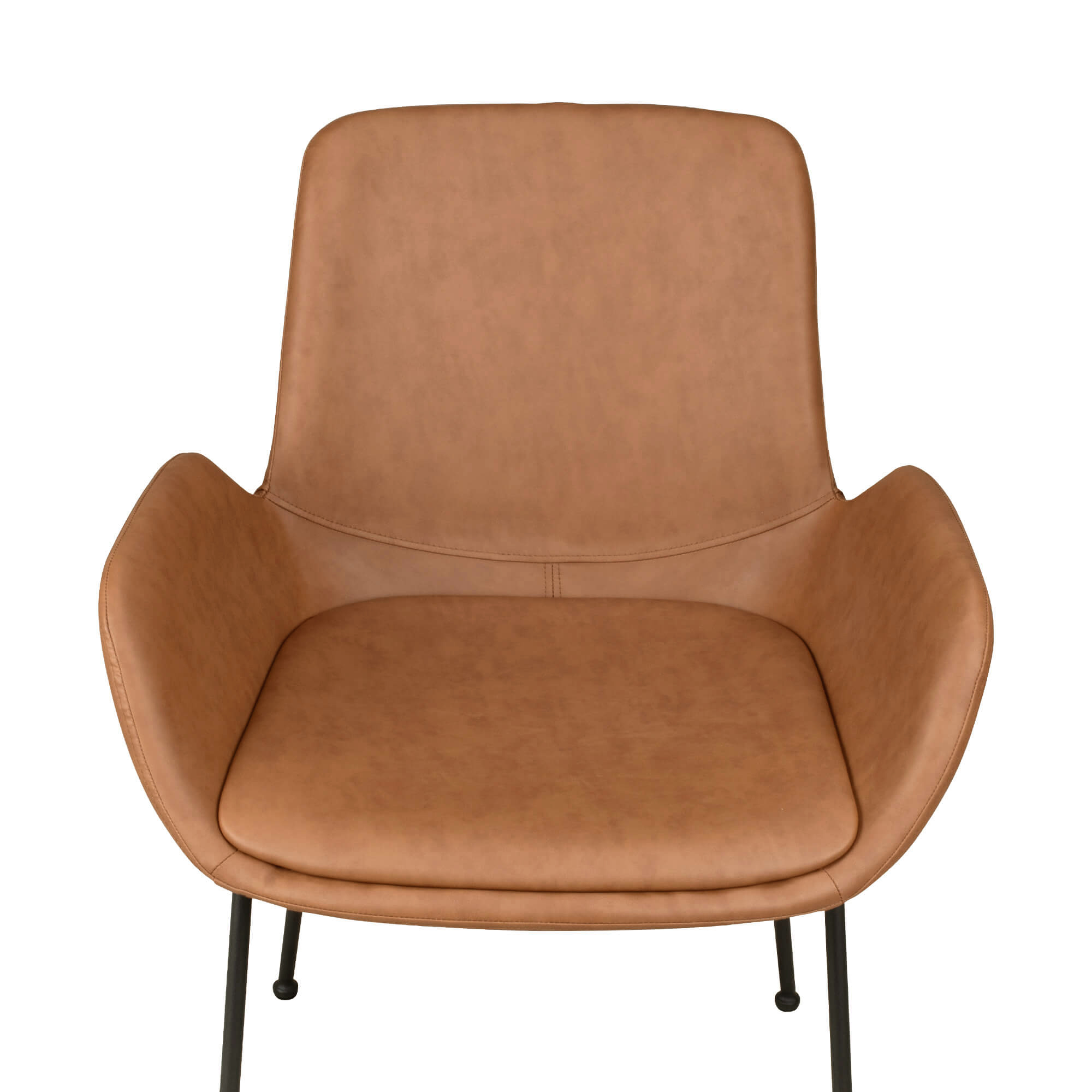 Gastronomiestuehle Polsterstühle Rito Arm brown - Sitzschale