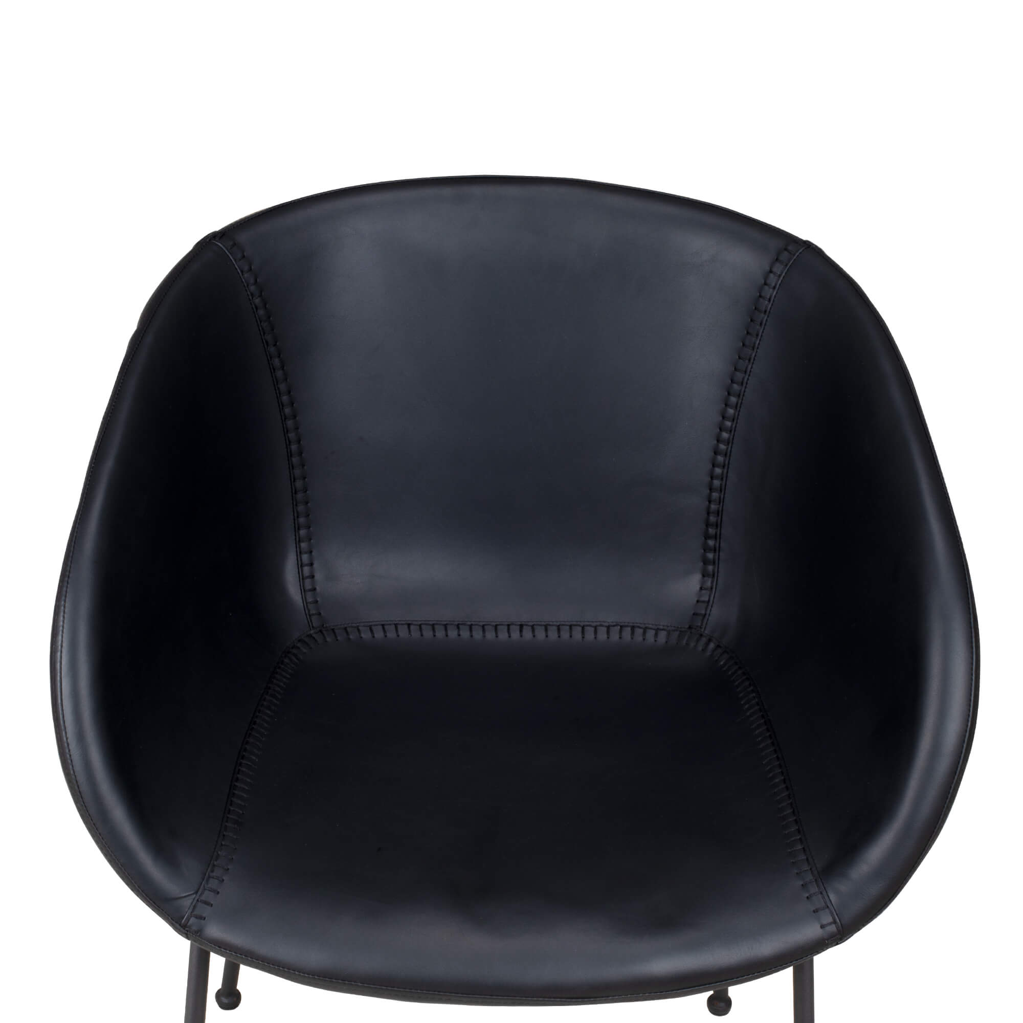 Gastronomiestuhl Polsterstuhl Estara Antique Black - Sitzschale