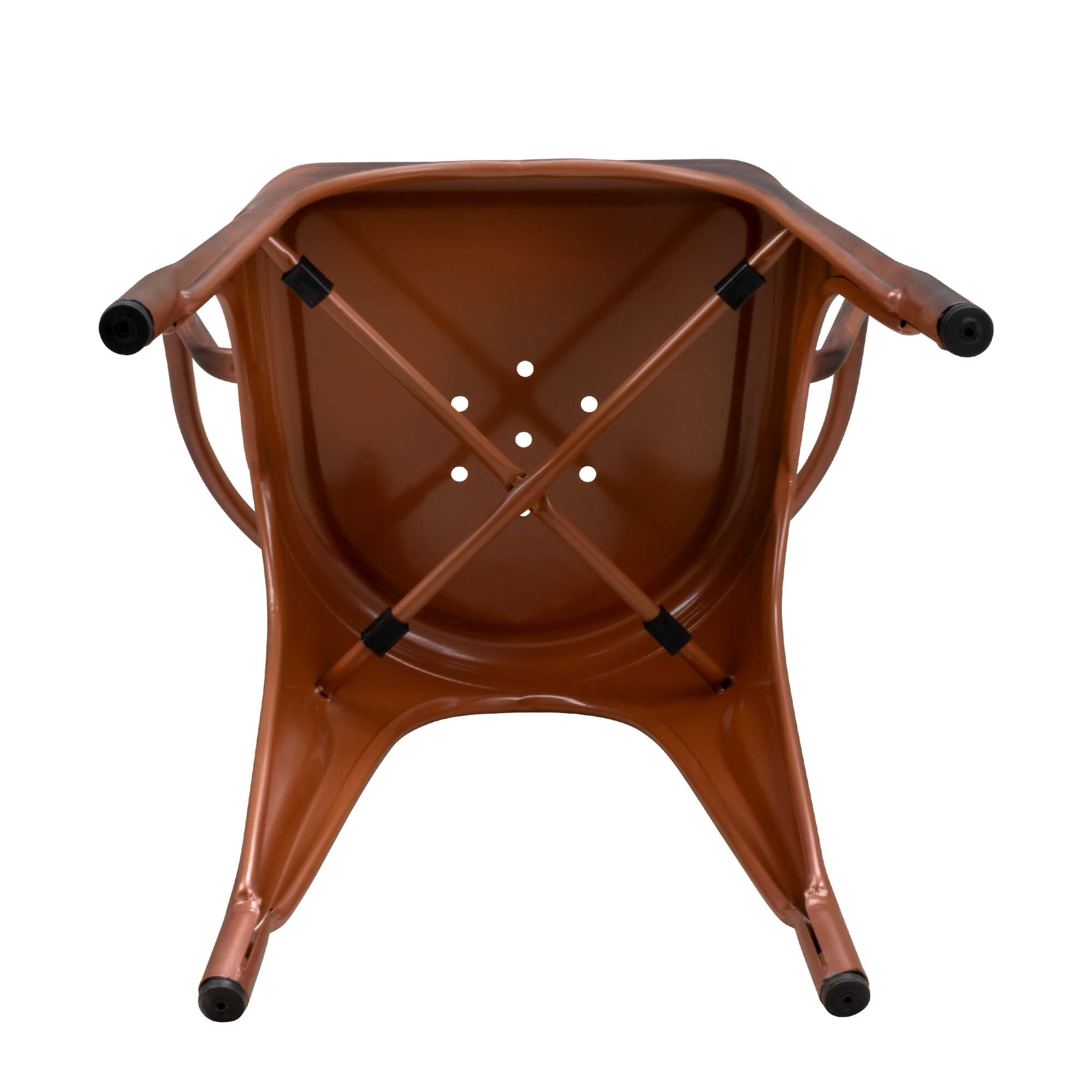 Metallstuhl Tixar Arm copper – Gestell