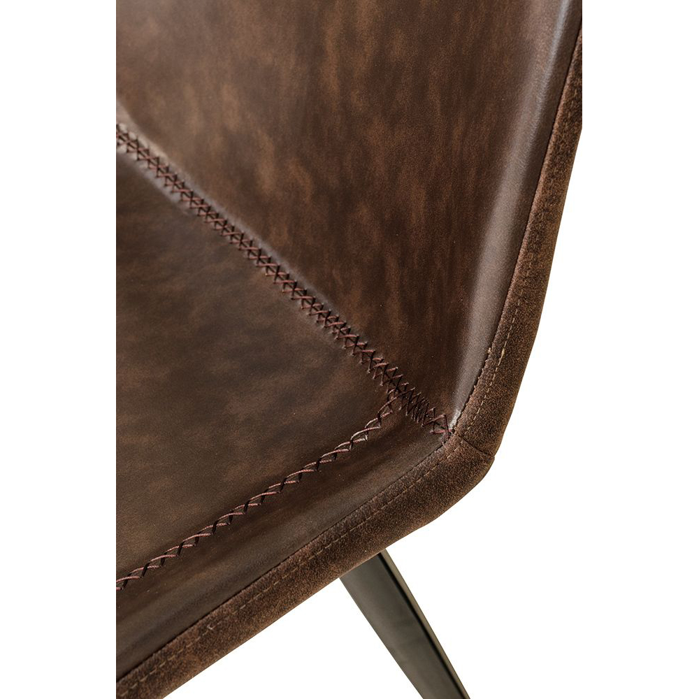 Polsterstuhl Hysil Duotone Dark Brown